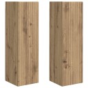  TV Veggskap Veggmontert 2 pcs Kunstnerisk Eik 30 x 31 x 100 cm