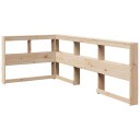  Bokhylle sengegavl L-formet 90 cm heltre furu 8721158637635