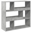 Bokhylle/romdeler betonggrå 100x33x94,5 cm