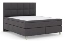 Select No 6 Komplett Sengepakke 210x210 Fast Memory/Pocket - Mørkegrå/V-formede Metallben
