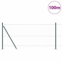  Gjerde med innlegg. grønn 1 x 100 m PVC belagt stål