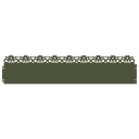 vidaXL Plenkanter 30 pcs Olivengrønn 103 x 0,05 x 22 cm Stål