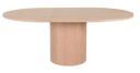 Trend Collection Olivia Spisebord Sort Oval – 150 (+50) x 130 x 78 cm