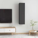 vidaXL TV-benker 2 stk grå 30,5x30x60 cm sponplate