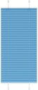  plisségardin blå 55x100 cm Stoff Bredde 54,4 Polyester