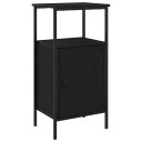  Nattbord Svart Eik 41x31x80 cm Konstruert Tre