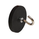 Gummimagnet med krok Ø43mm Magnetstyrke 8,5 kg