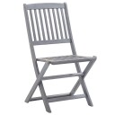 vidaXL Klappstoler 8 stk heltre akasie