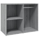 vidaXL Sminkeskap grå sonoma 80x40x65 cm konstruert tre