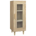 vidaXL Skjenk sonoma eik 34,5x34x90 cm konstruert tre