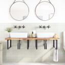  Plate til baderomsskap ubehandlet 140x60x4 cm heltre akasie