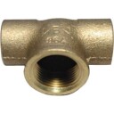 22 x 1/2" x 22 mm lodde-T-stykke brass 22 x 1/2 x 22 mm