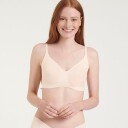 Sloggi BH ZERO Microfibre 2.0 Bralette Krem Small Dame