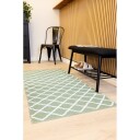 Plastteppe Hilma Wave   70x300 cm Grønn