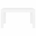 vidaXL Spisebord hvit 140x74,5x76 cm sponplate