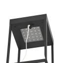 Lucande Lynzy LED-solcellelampe, svart, 38,3 cm
