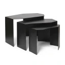 Ferm Living Shard Cluster TableSet of 3   Black