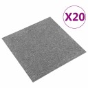 Teppe 20 pcs Grå 50 x 50 cm 100% Polypropylen