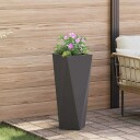 vidaXL Plantekassed 2 pcs Svart 30 x 30 x 75 cm Stål