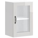  Veggmontert kjøkkenskap med glassdør Porto høyglans hvit 8721158423559