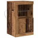  Sideboard med LED Lys Gamle Tre 41x37x67 cm