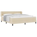  Rammemadrass med madrass Krem 180x200 cm Stoff