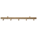 Home it knaggrekke med 5 kroker 60x7x2,5 cm eik