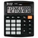 Eleven SDC810NR Skrivebordslommeregner   10 sifret display 124x102x25mm Solcelle og Batteri   Sort