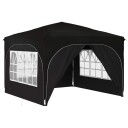  Pop up Festtelt 290 x 290 x 245 cm Svart