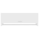vidaXL Garderobeskap hvit 100x32,5x35 cm sponplate