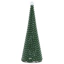 vidaXL LED-glitterjuletre med fot EKENAS 300 cm 475 LED-lys Kaldhvit