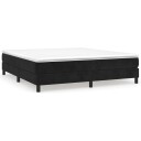  Boxspring sengeramme svart 180x200 cm Super King fløyel