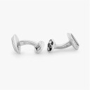 Tateossian Cufflinks Fotball Silver-Black