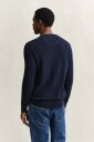 GANT Micro Textured Cotton C Neck   Navy   XXL