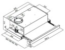 Silverline SL 1152 V5 Uttrekkbar Ventilator 60 cm Hvit med Belysning og Filter