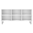  TV benk hvit 103,5x30x50 cm konstruert tre