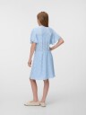 Vero Moda Girl Vmtassa Sl Frill  Short Dress Jrs Girl Blue 140