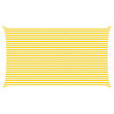 vidaXL Solskygge seil Gul og hvit 4 x 7 m 100% polyester Oxford