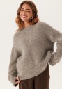 Selected FEMME - Pullover slfGabriella LS Knit New O-neck - Grå