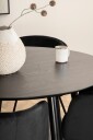 Venture Home   Spisegruppe Dipp med 4 Berit spisestoler   Svart