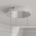 Lucande LED-pendellampe Hayley, 3 lyskilder, krom