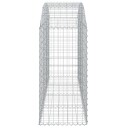 vidaXL Gabionkurv buet 200x50x100/120 cm galvanisert jern