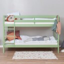 Hoppekids ECO Comfort køyeseng inkl. Lamellbunn 90x200 cm, Pale Green   Unoliving