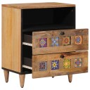  Nattbordskap Naturlig 50 x 33 x 62 cm Massiv mango tre