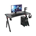 Gamingskrivebord med RGB Svart