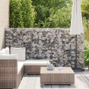  Gabion med topp- og bunnlokk galvanisert stål 300x50x150 cm