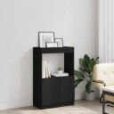 Highboard svart 63x33x100 cm konstruert tre