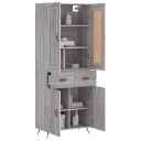 vidaXL Highboard grå sonoma 69,5x34x180 cm konstruert tre 8720845492779