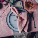 Lovely Linen Lovely Napkin 4 Pack   Pink   45X45CM