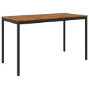 vidaXL Hagebarbord NAARDEN Naturlig og svart 180 x 88,5 x 105 cm
